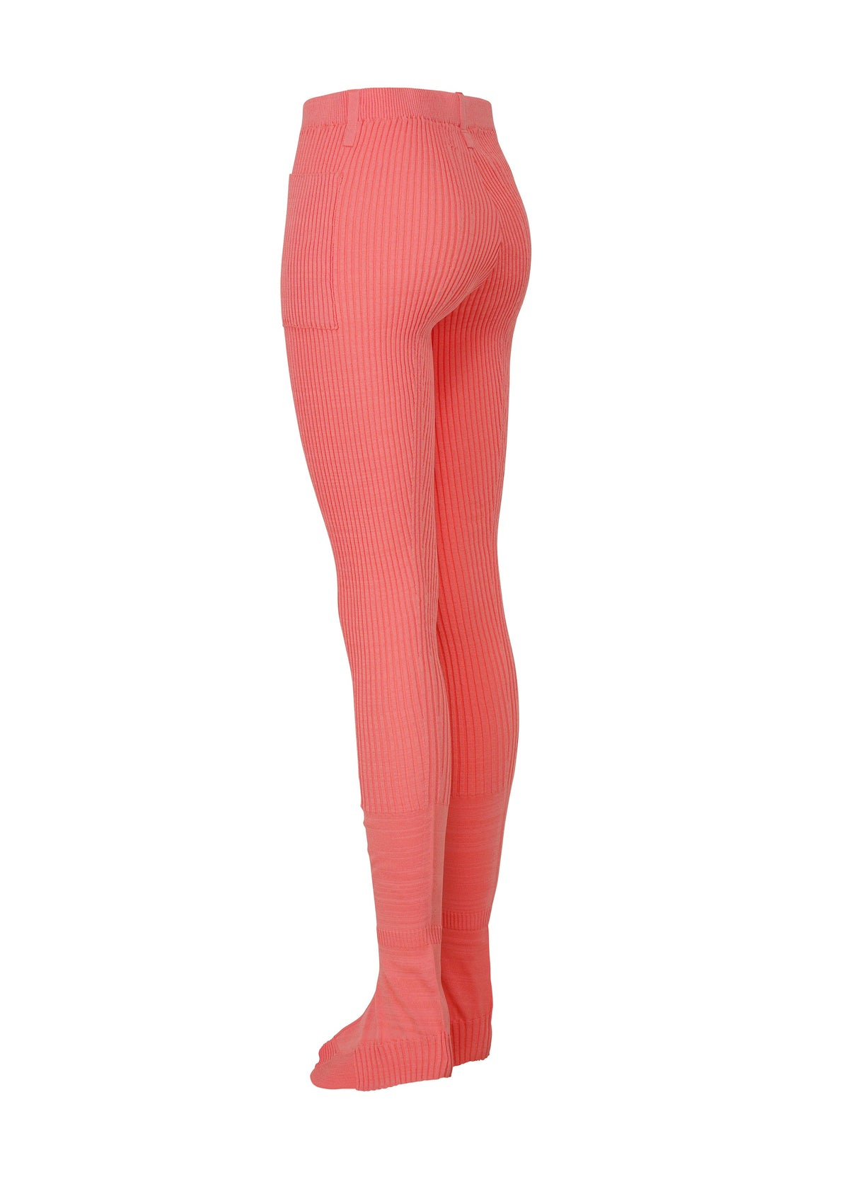 A detail shot of the ISSEY MIYAKE ODD PANTS trousers.