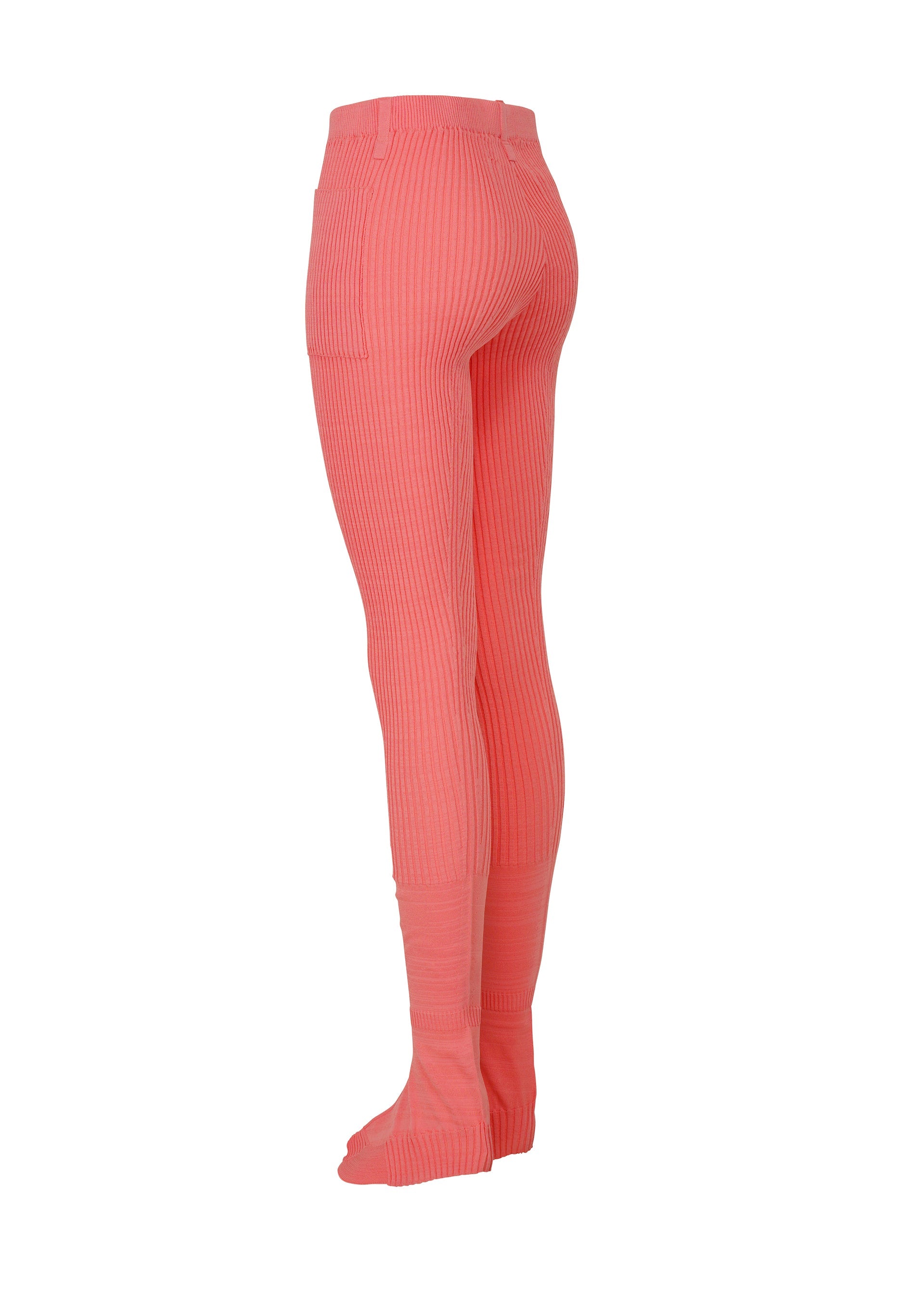 A detail shot of the ISSEY MIYAKE ODD PANTS trousers.