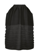 A product shot of the ISSEY MIYAKE MOVING KNIT clothing in black (15).