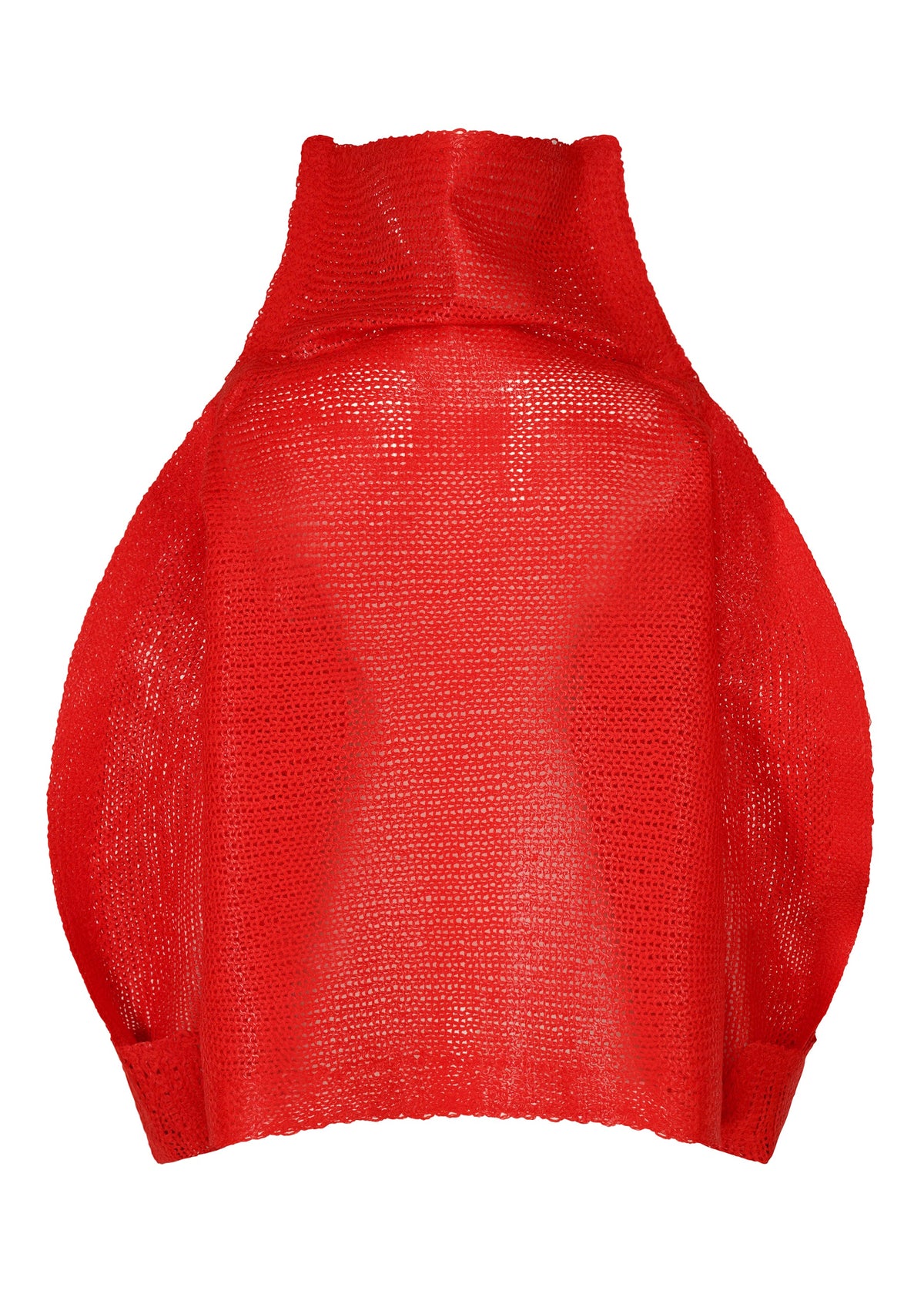 A detail shot of the ISSEY MIYAKE PANINI top.