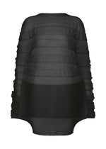 A product shot of the ISSEY MIYAKE MOVING KNIT clothing in black (15).