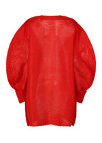 A detail shot of the ISSEY MIYAKE PANINI tunic.