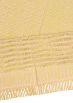 A detail shot of the ISSEY MIYAKE CROCHET AP STOLE stole.