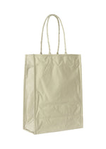 A detail shot of the ISSEY MIYAKE CRUMPLABLE bag.