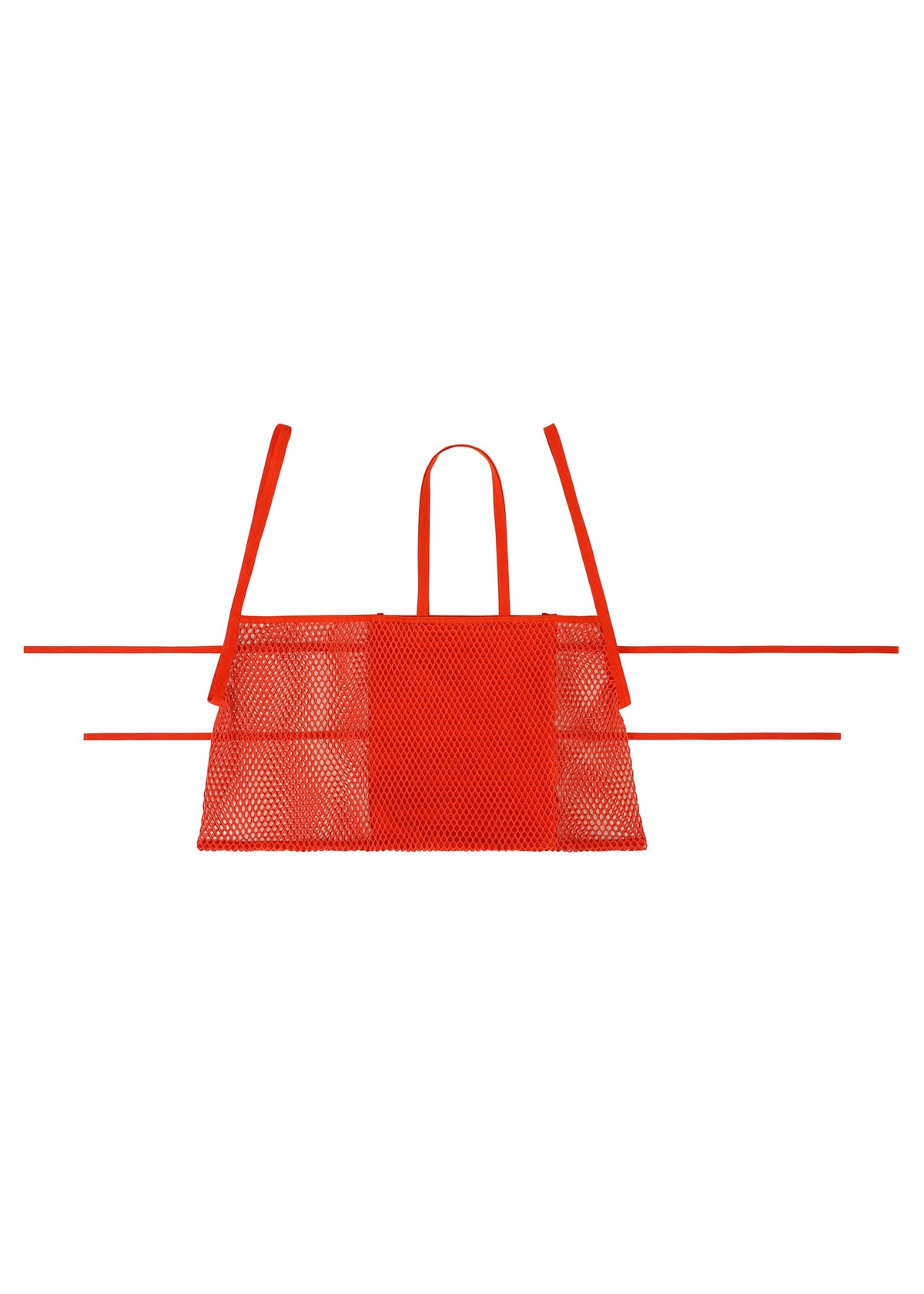 A detail shot of the ISSEY MIYAKE LIVING TOTE bag.