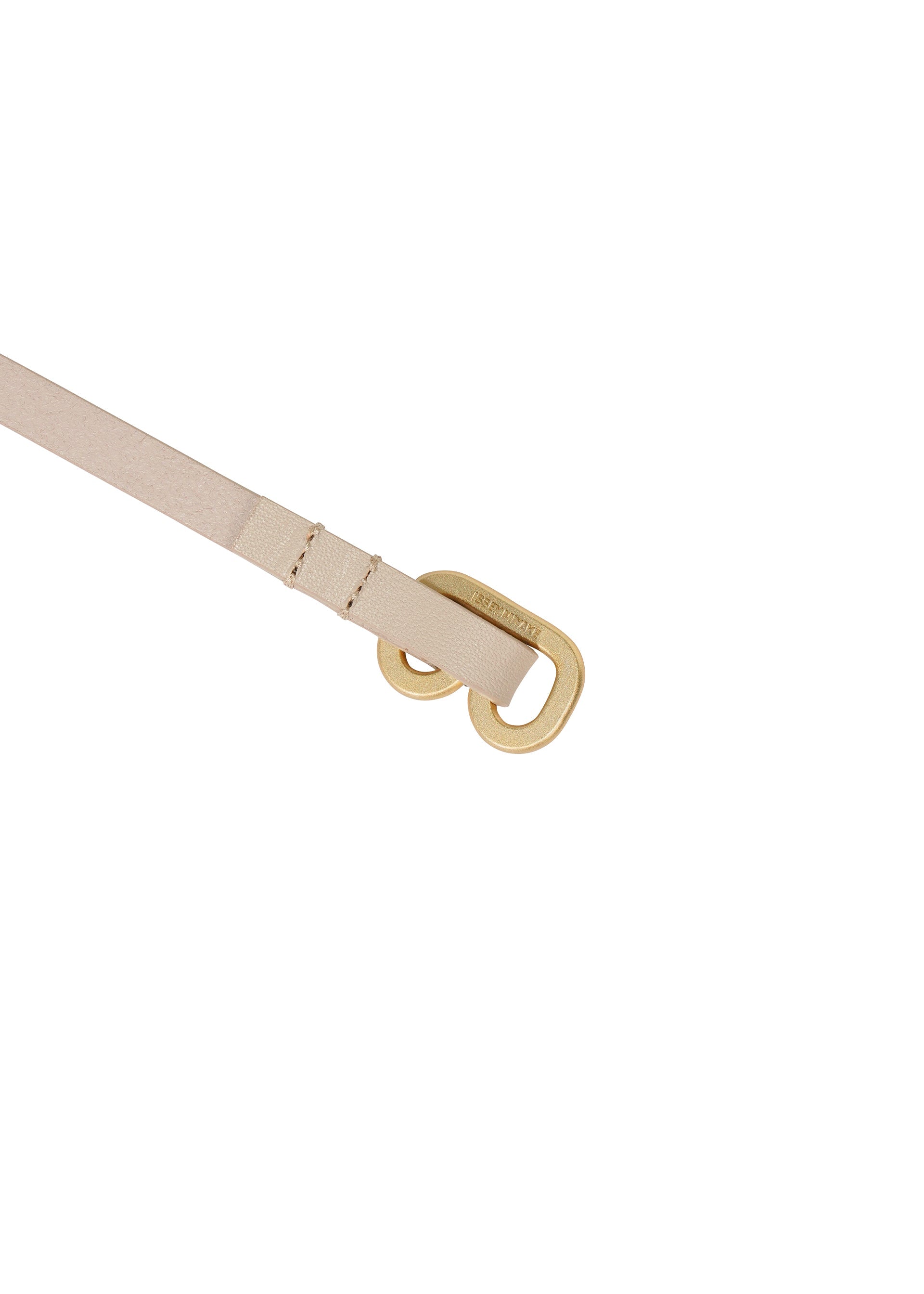A detail shot of the ISSEY MIYAKE FORK BELT accessories.
