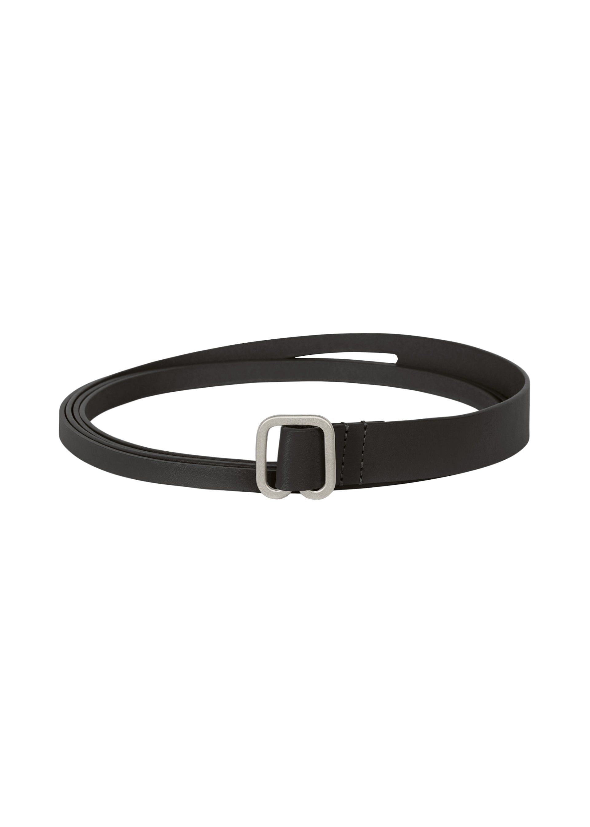 A product shot of the ISSEY MIYAKE FORK BELT accessories in black (15).