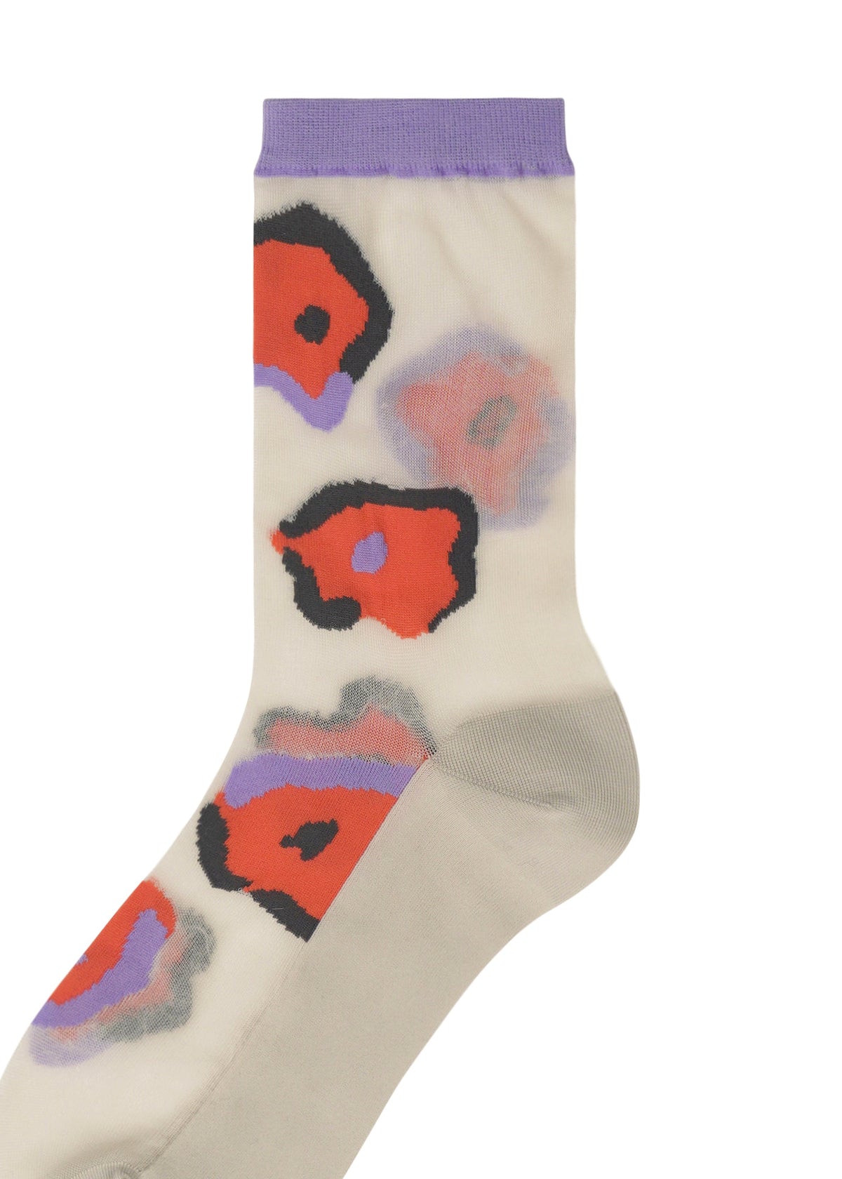 A detail shot of the ISSEY MIYAKE VERVE SOCKS socks.
