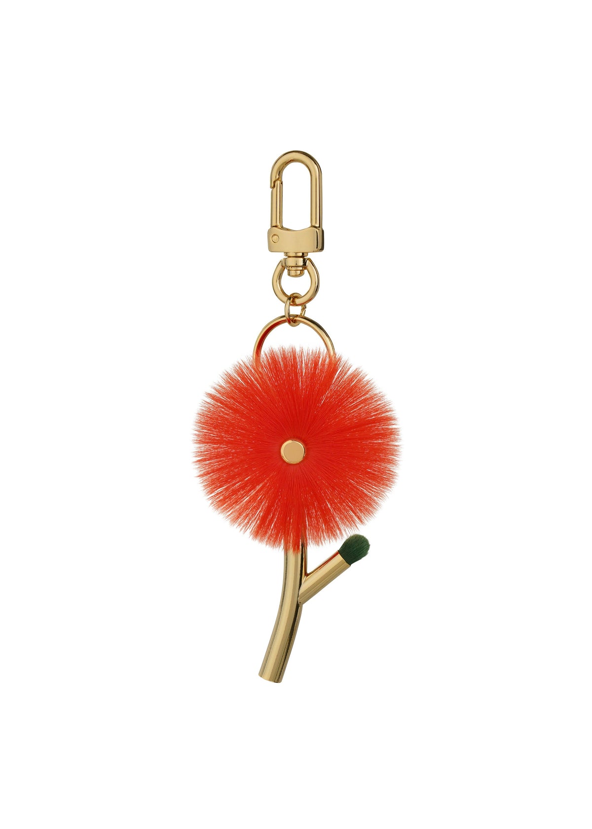 A product shot of the ISSEY MIYAKE ENGINEERED FLOWER ACC accessory in macaw red (28).