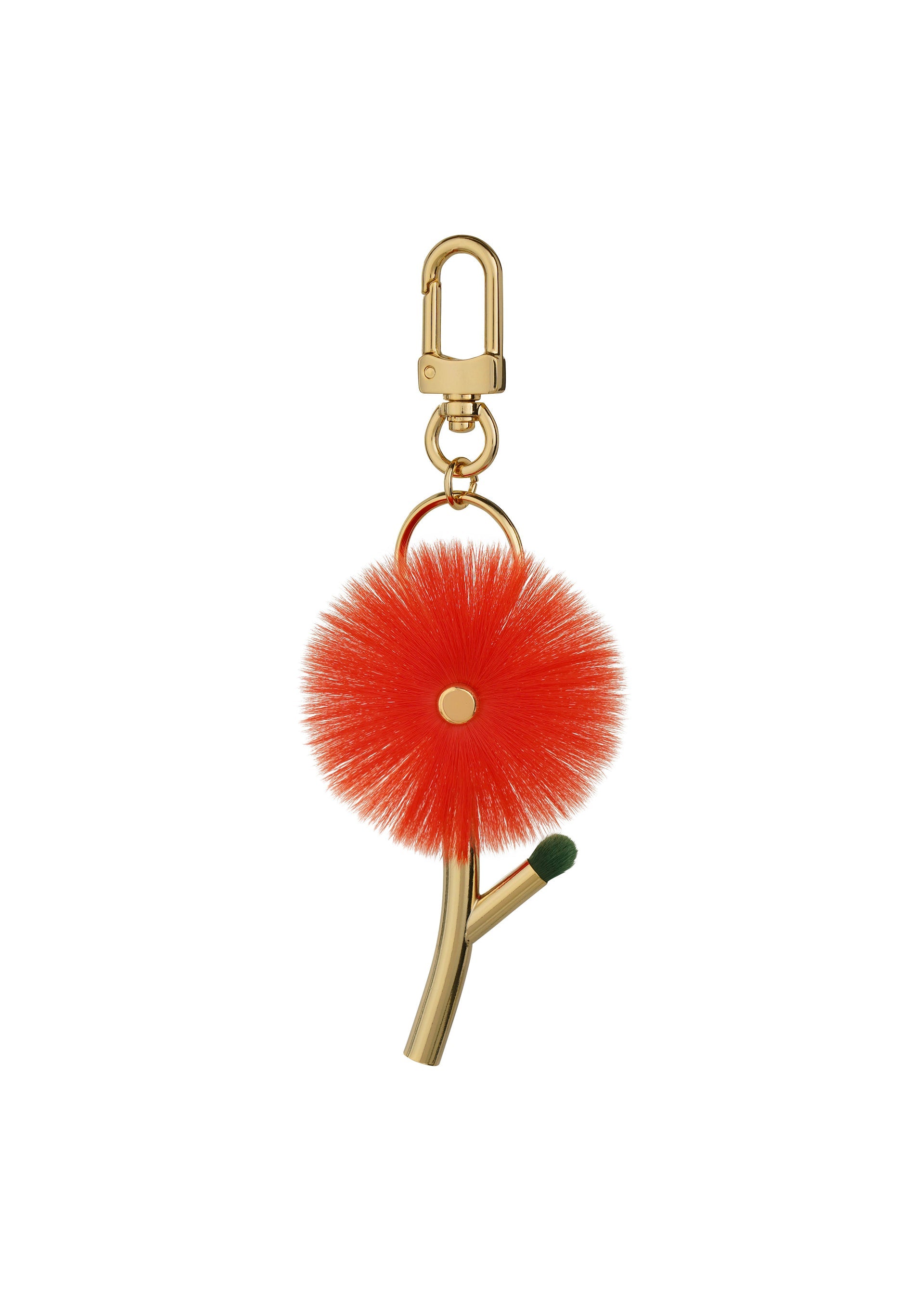 A product shot of the ISSEY MIYAKE ENGINEERED FLOWER ACC accessory in macaw red (28).