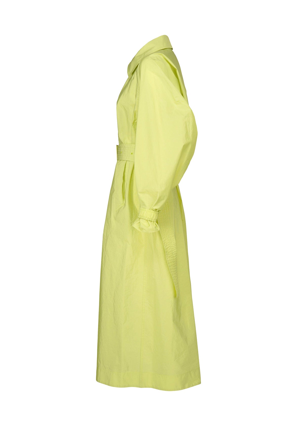 A detail shot of the ISSEY MIYAKE AKIMBO clothing.