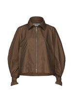 A product shot of the ISSEY MIYAKE AKIMBO clothing in dark brown (45).