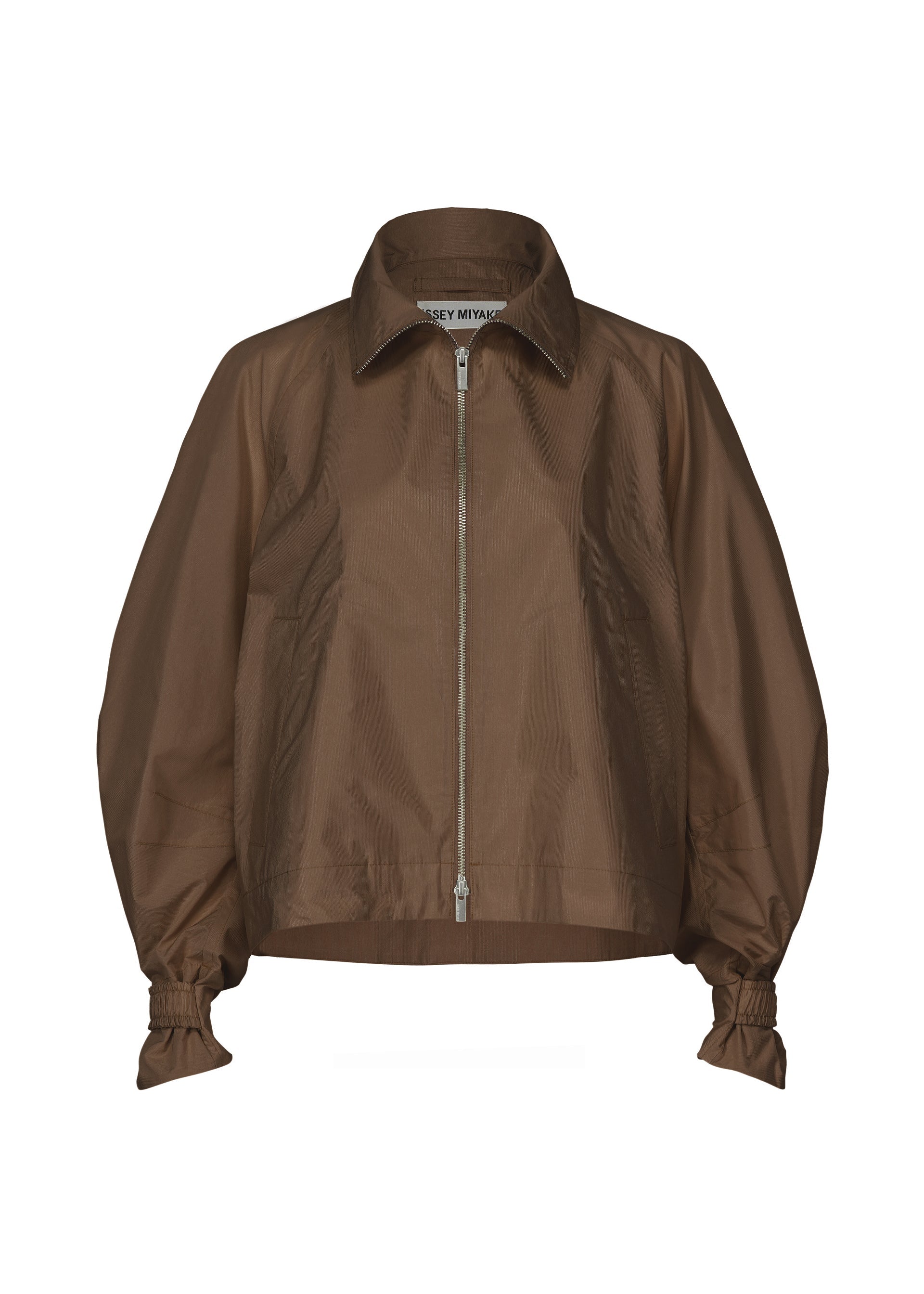A product shot of the ISSEY MIYAKE AKIMBO clothing in dark brown (45).