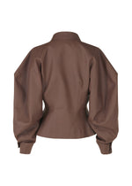 A detail shot of the ISSEY MIYAKE PRONOUNCED BODY clothing.