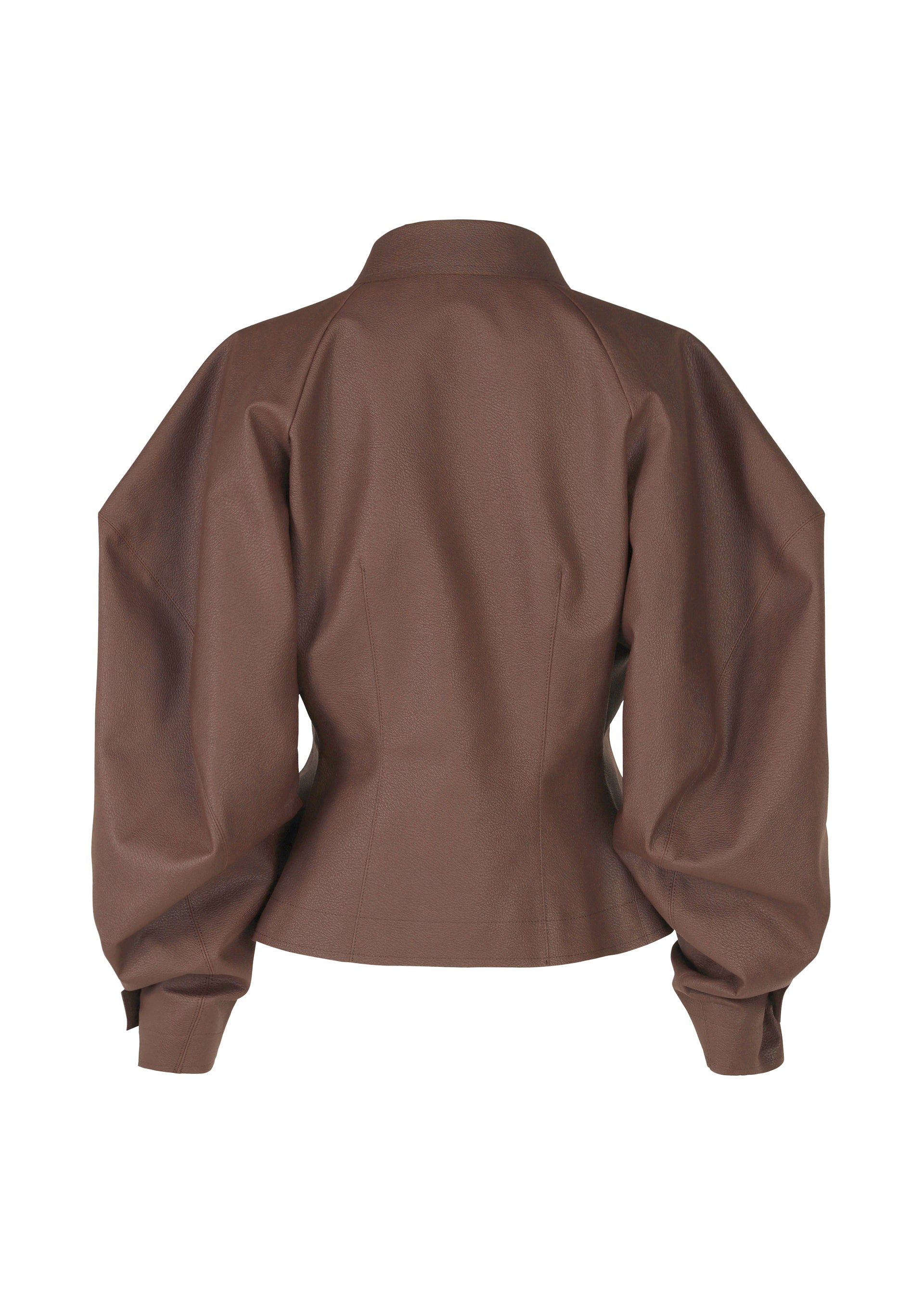 A detail shot of the ISSEY MIYAKE PRONOUNCED BODY clothing.