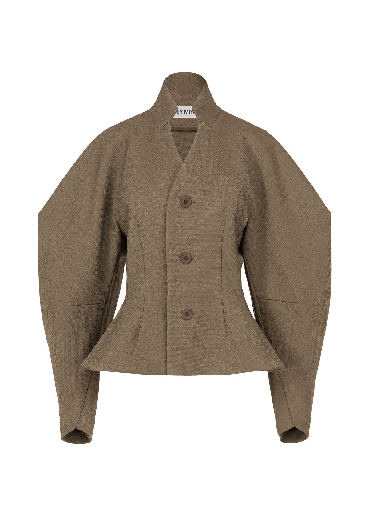 A product shot of the ISSEY MIYAKE ARMS clothing in dark brown (45).