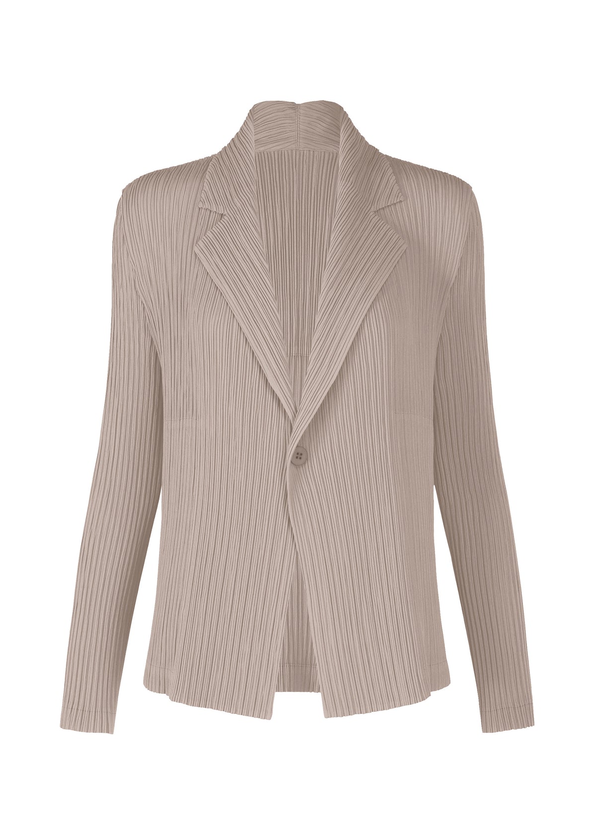 HATCHING PLEATS Jacket Greige
