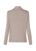 A detail shot of the ISSEY MIYAKE HATCHING PLEATS jacket.