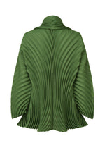 A detail shot of the ISSEY MIYAKE CIRCLE PLEATS PB jacket.