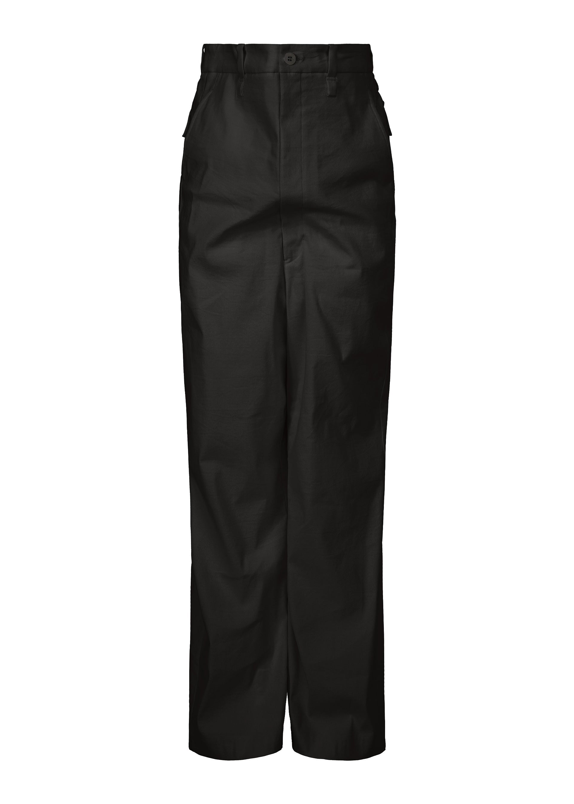 A product shot of the ISSEY MIYAKE GENERIC WEAR trousers in black (15).