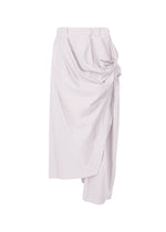 A product shot of the ISSEY MIYAKE TWISTED DRAPE trousers in light grey (11).
