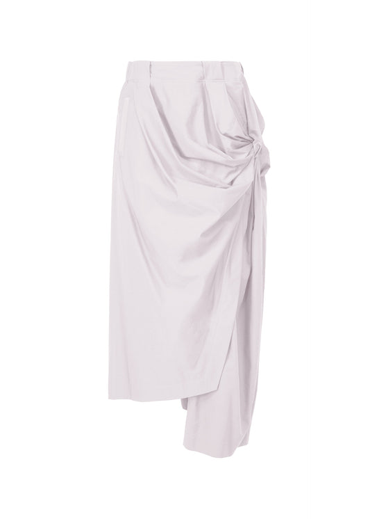 A product shot of the ISSEY MIYAKE TWISTED DRAPE trousers in light grey (11).