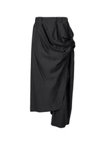 A product shot of the ISSEY MIYAKE TWISTED DRAPE trousers in black (15).