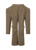 A product shot of the ISSEY MIYAKE ARMS clothing in dark brown (45).