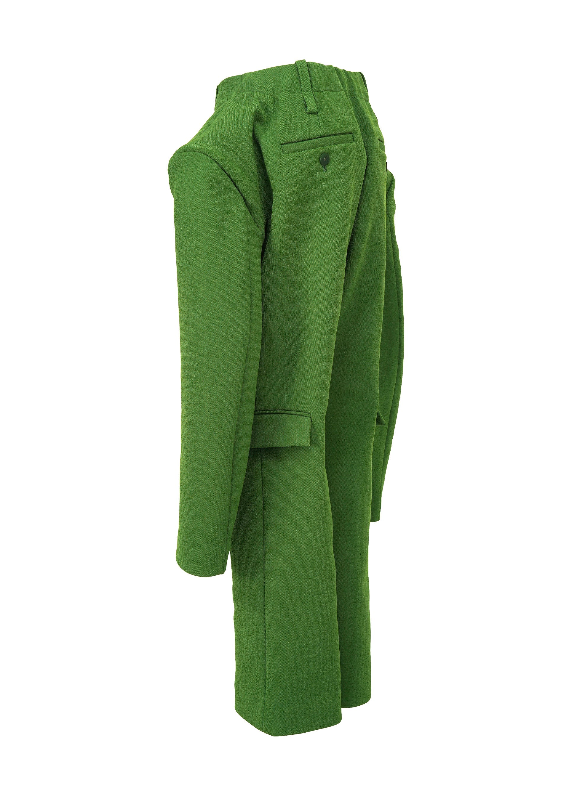 A detail shot of the ISSEY MIYAKE ARMS clothing.