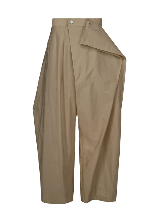 A product shot of the ISSEY MIYAKE AKIMBO clothing in greige (10).