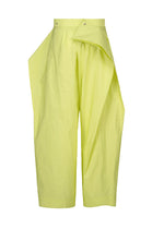 A detail shot of the ISSEY MIYAKE AKIMBO clothing.