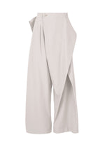 A product shot of the ISSEY MIYAKE FLUTTERING PANTS trousers in light grey (11).