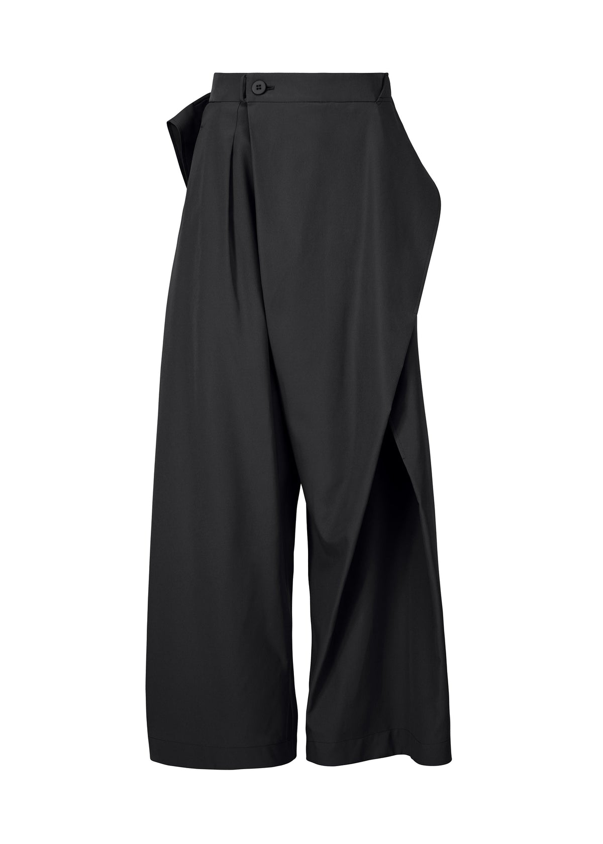 A product shot of the ISSEY MIYAKE FLUTTERING PANTS trousers in black (15).