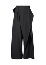 A product shot of the ISSEY MIYAKE FLUTTERING PANTS trousers in black (15).