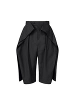 A product shot of the ISSEY MIYAKE FLUTTERING PANTS trousers in black (15).