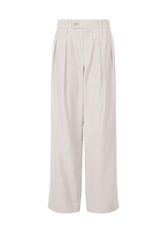 A product shot of the ISSEY MIYAKE FLUTTERING PANTS trousers in light grey (11).