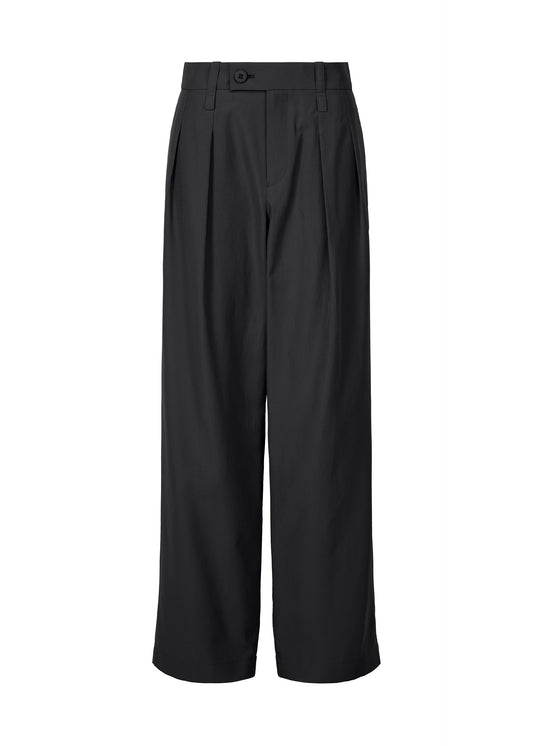 A product shot of the ISSEY MIYAKE FLUTTERING PANTS trousers in black (15).