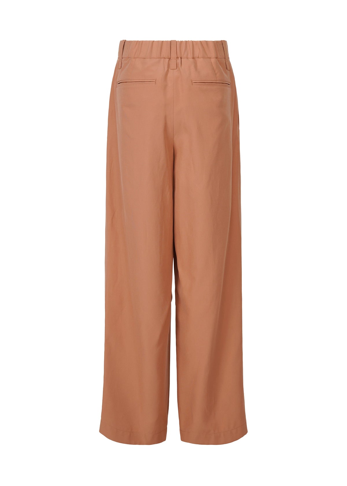 A detail shot of the ISSEY MIYAKE FLUTTERING PANTS trousers.