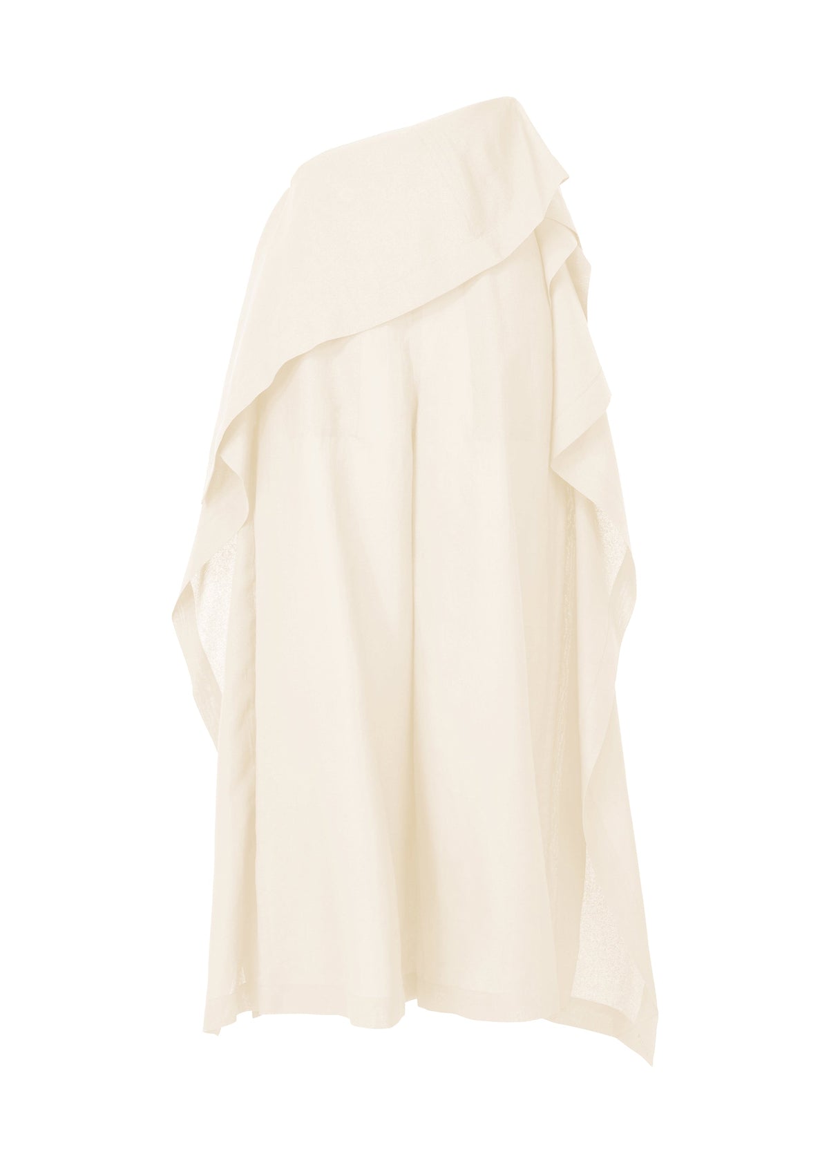 A product shot of the ISSEY MIYAKE ALL SQUARES trousers in white (01).