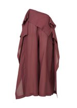 A detail shot of the ISSEY MIYAKE ALL SQUARES trousers.