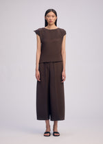 PLASTER PLEATS SOLID Trousers Black