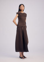 PLASTER PLEATS SOLID Trousers Black