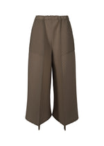 PLASTER PLEATS SOLID Trousers Dark Brown