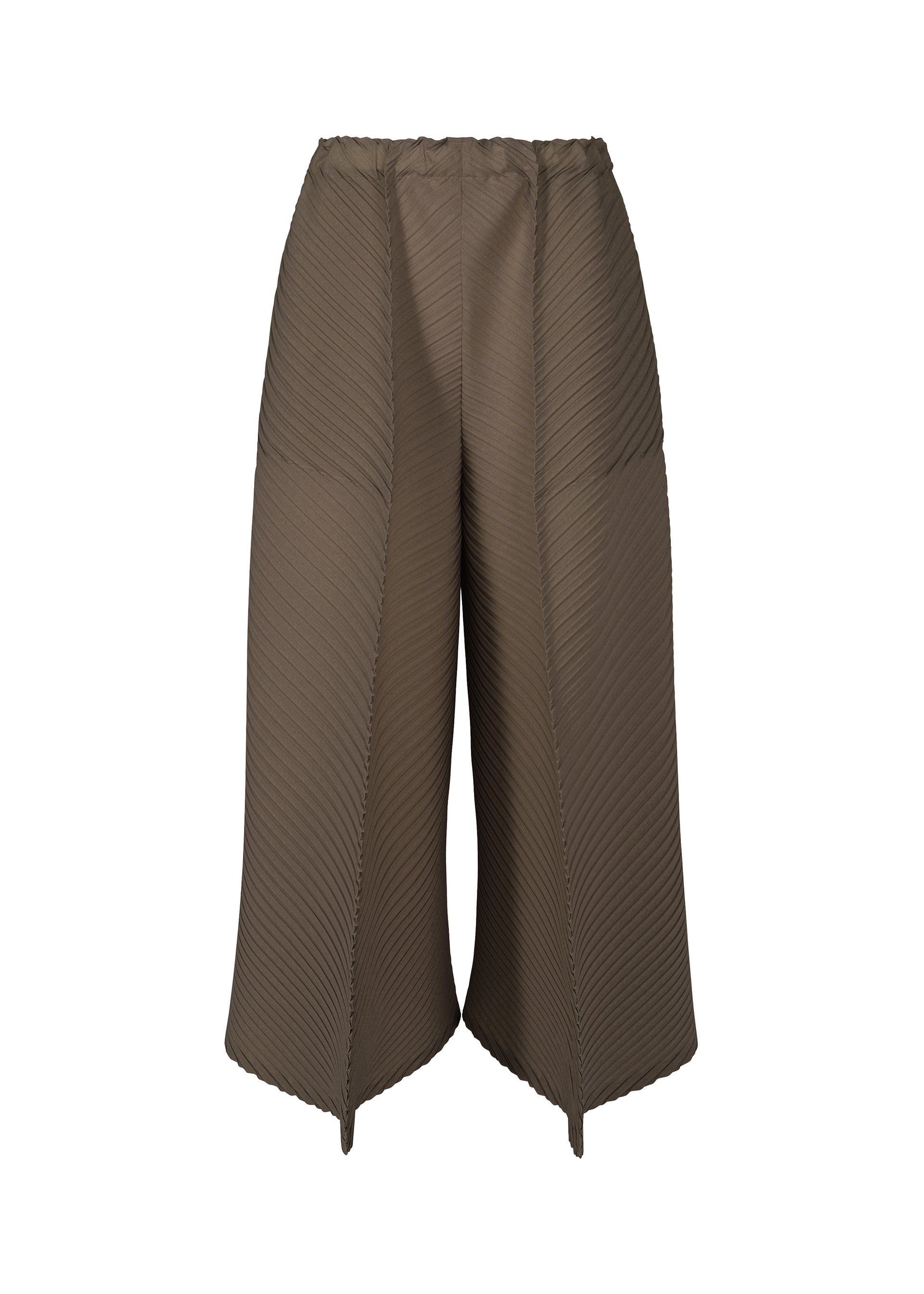 PLASTER PLEATS SOLID Trousers Dark Brown