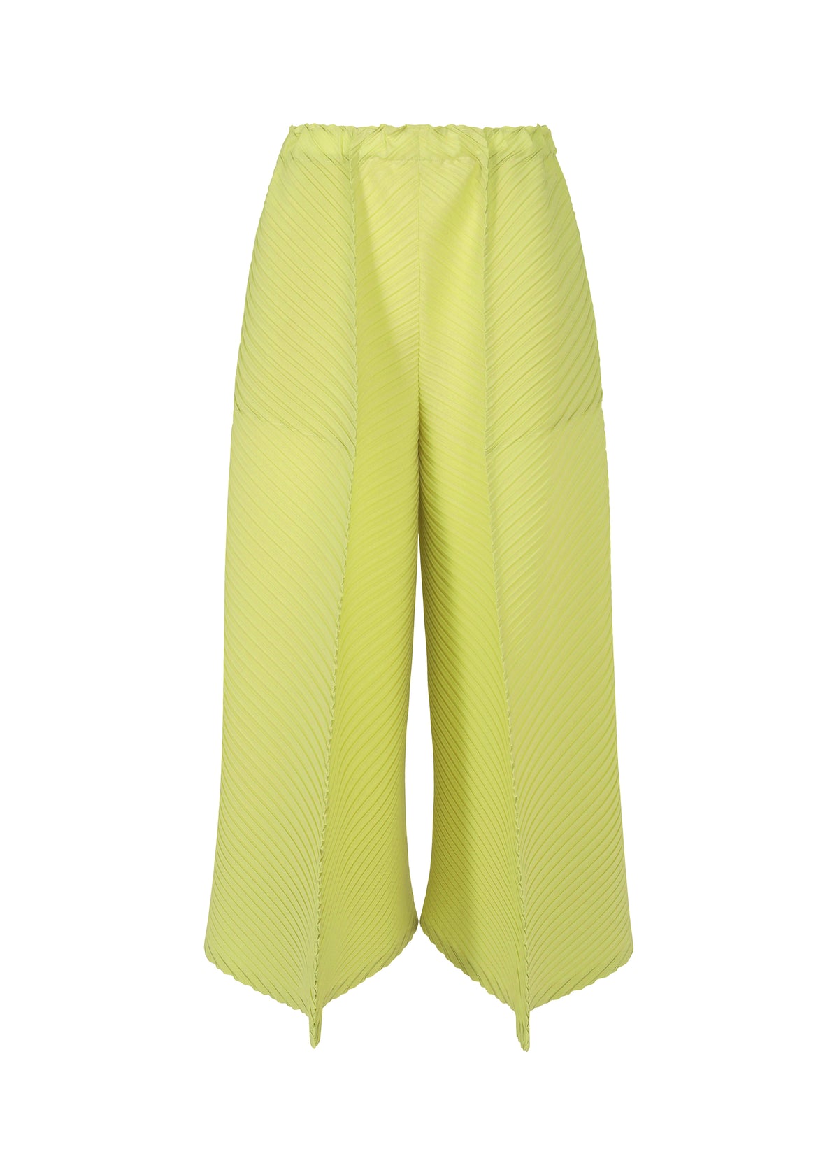 PLASTER PLEATS SOLID Trousers Light Green