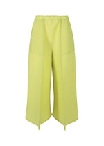 PLASTER PLEATS SOLID Trousers Light Green