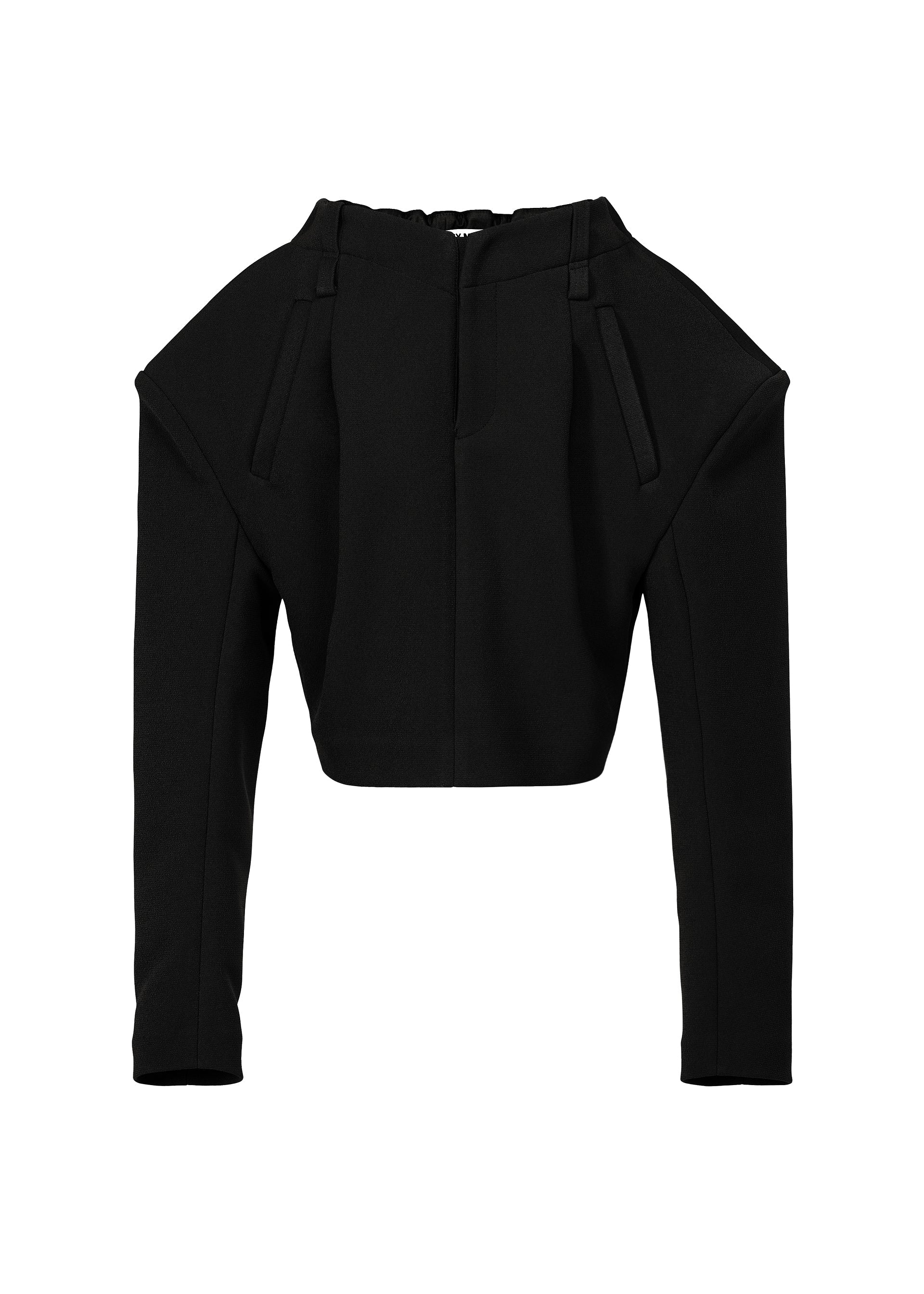 A product shot of the ISSEY MIYAKE ARMS clothing in black (15).