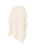 A product shot of the ISSEY MIYAKE ALL SQUARES skirt in white (01).