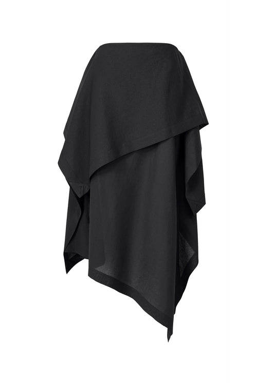 A product shot of the ISSEY MIYAKE ALL SQUARES skirt in black (15).