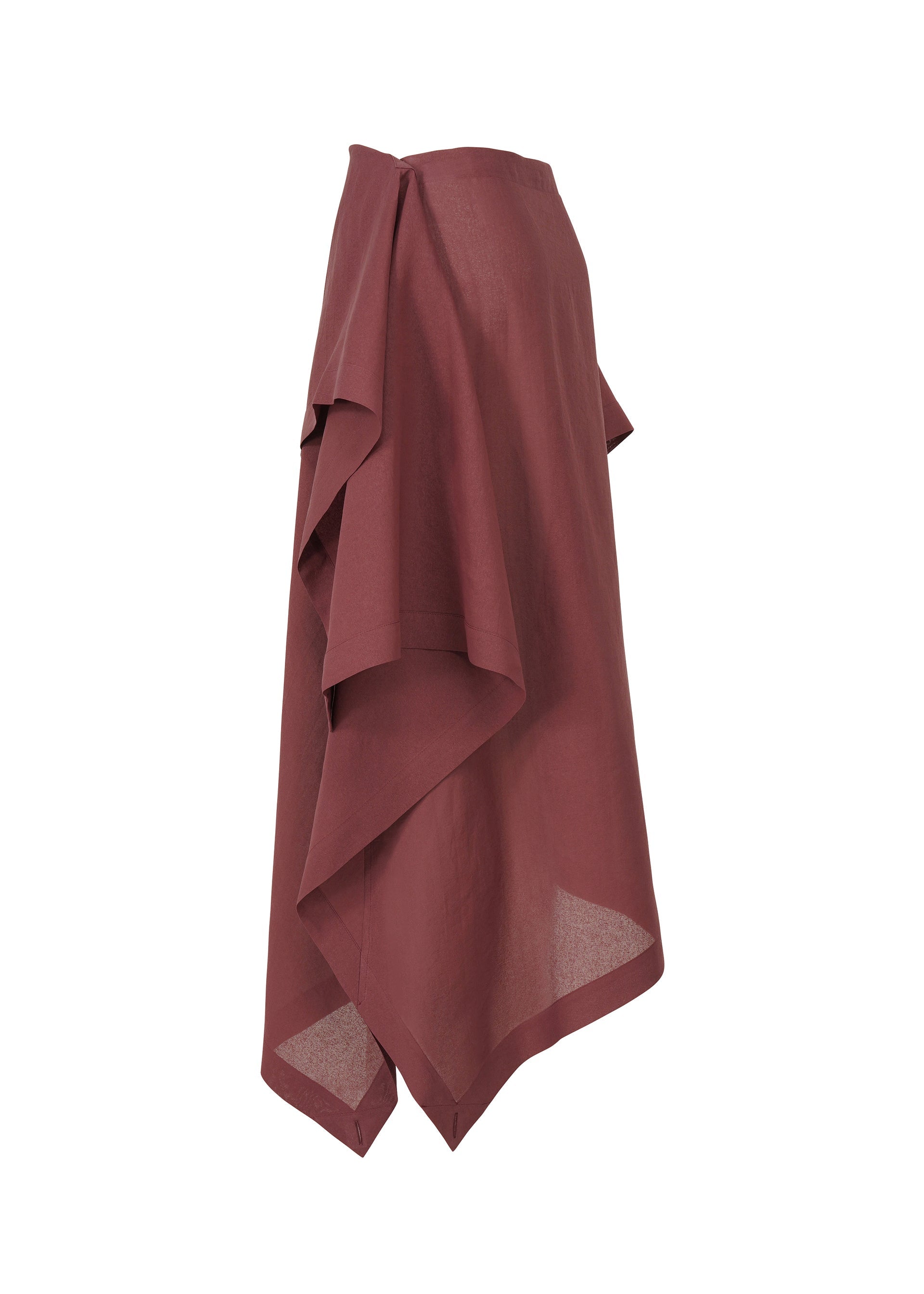 A detail shot of the ISSEY MIYAKE ALL SQUARES skirt.